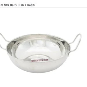21cm Stainless Steel Indian Curry Bowl Balti | Kadai Karahi Serving Dish