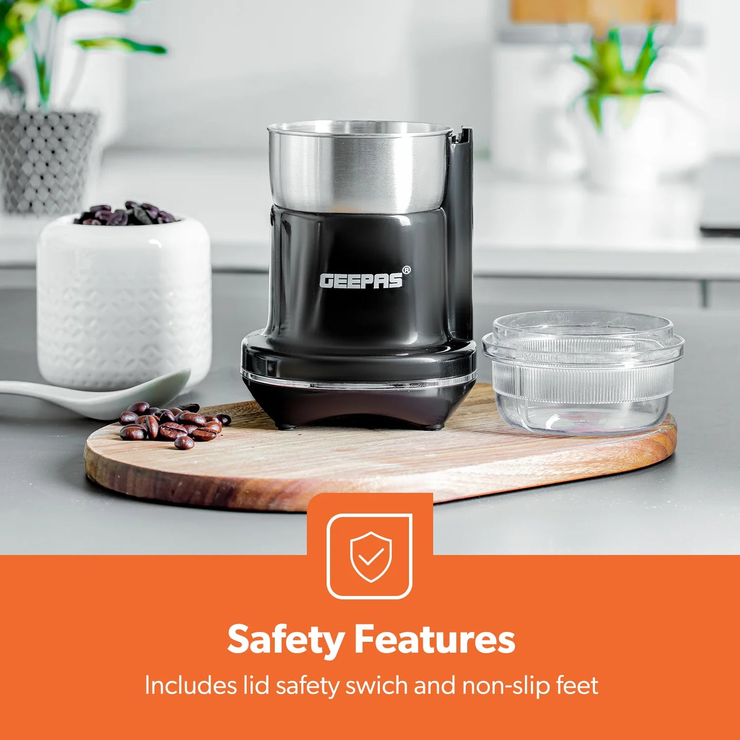 Mini Coffee & Spice Grinder – 200W Powerful Dry Grinder