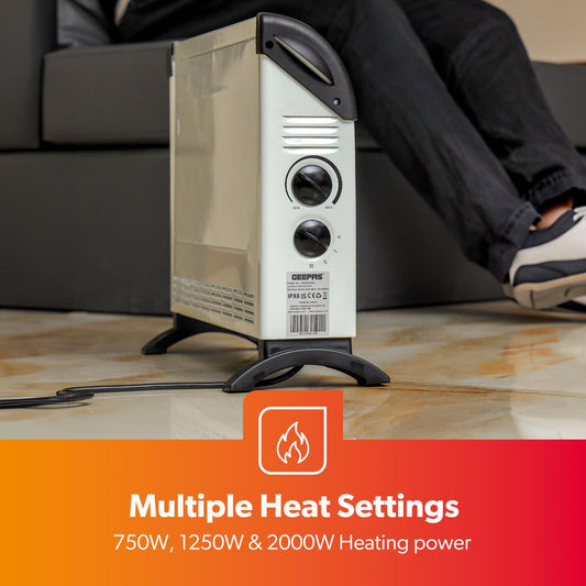 2000W Electric Convector Heater – 3 Heat Settings, Fast & Efficient Heating