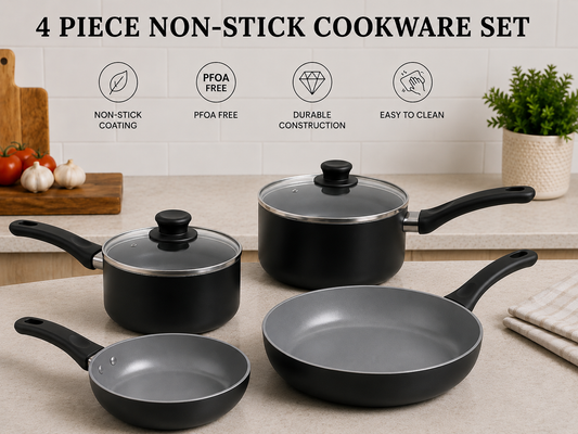 4 Piece Non-Stick Cookware Set