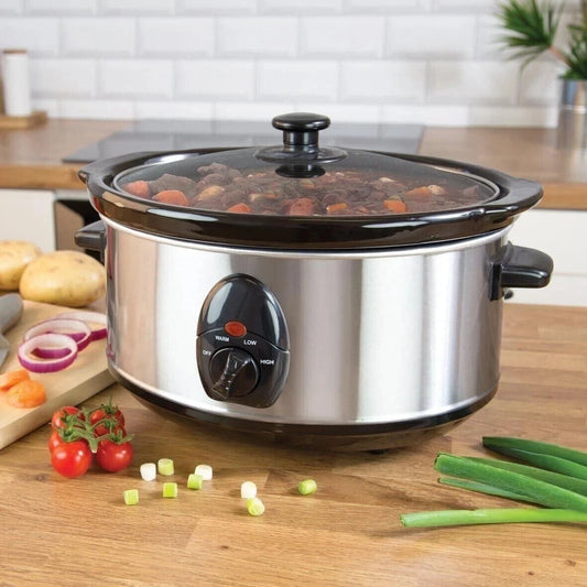 Elpine 3.5L Electric Slow Cooker with Removable Cooking Pot, 200W – Model 4204