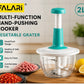 FALARI 2L Multi-Function Hand Push Vegetable Chopper & Food Processor