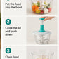 FALARI 2L Multi-Function Hand Push Vegetable Chopper & Food Processor