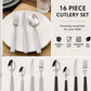 Cooke & Miller 16 Piece Cutlery Set – Grey Handles