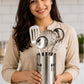 6 Piece Stainless Steel Kitchen Utensil Set with Holder