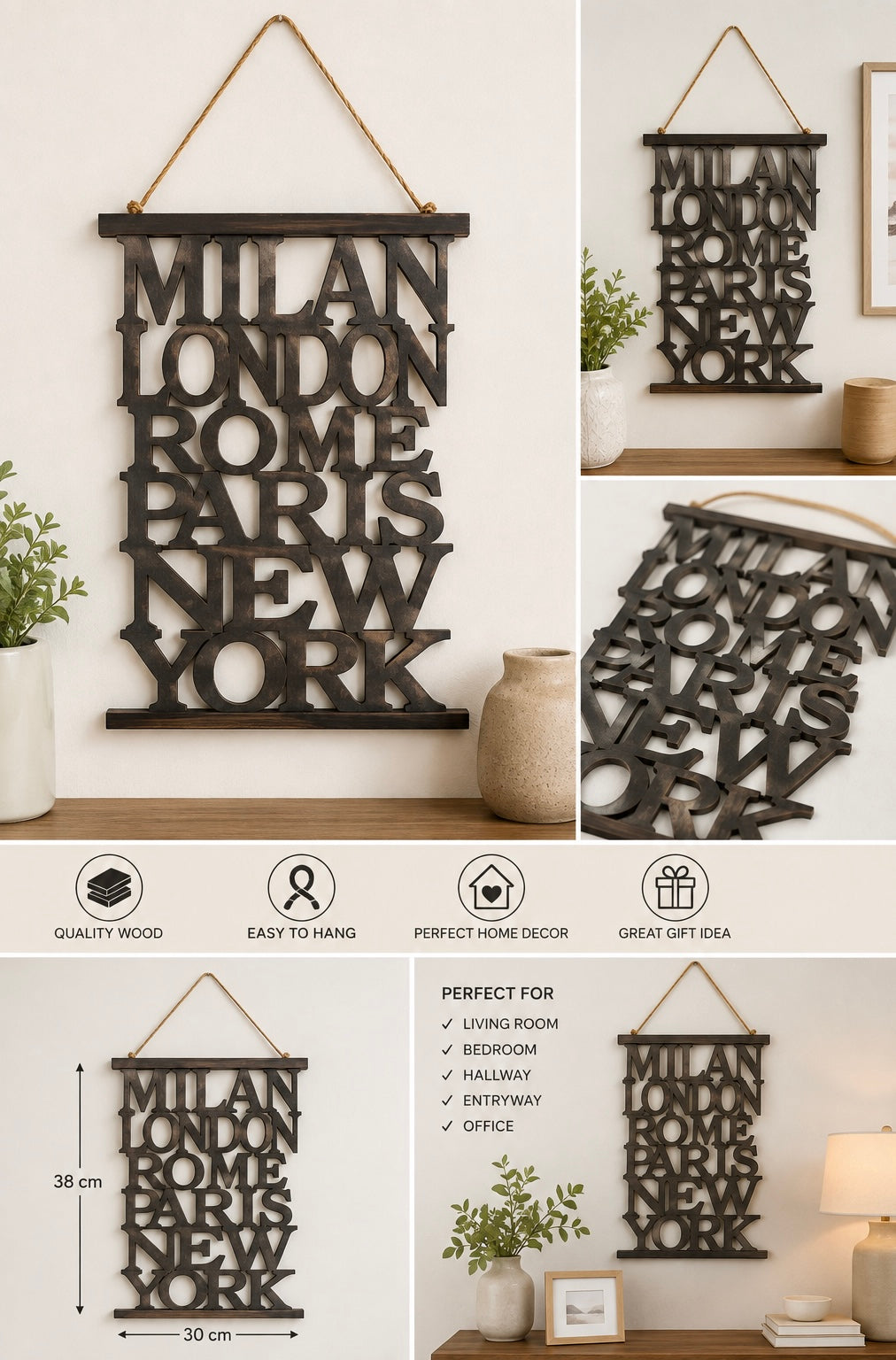 Hanging Wall Signs & Home Décor