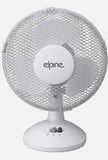 Elpine 12” Oscillating Desk Fan – 30cm 3 Speed Table Fan White