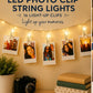 LED Photo Clip String Lights – 16 Light-Up Clips