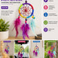 15cm Colourful Dreamcatcher Hanging Decoration – Feather Boho Room Wall Decor
