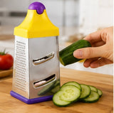 6-Sided Stainless Steel Box Grater – Multi-Purpose Kitchen Grater
