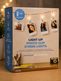 LED Photo Clip String Lights – 16 Light-Up Clips