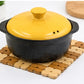 Natural Bamboo Heat Insulation Pad / Wooden Trivet – Square Hot Pot Mat