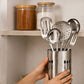 6 Piece Stainless Steel Kitchen Utensil Set with Holder