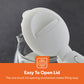 1.7L LED Rapid Boil White Glass Electric Kettle – Fast & Stylish Hot Water Solution