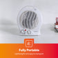 Geepas 2000W Portable Fan Heater – 2 Heat Settings, Fast & Adjustable Heating