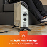 2000W Electric Convector Heater – 3 Heat Settings, Fast & Efficient Heating