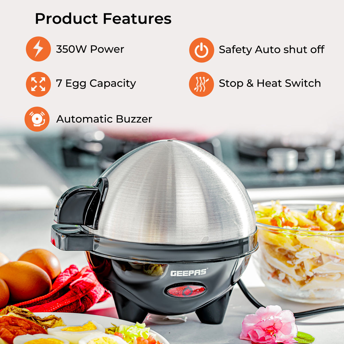 RAPID STAINLESS STEEL EGG BOILER AND POACHER