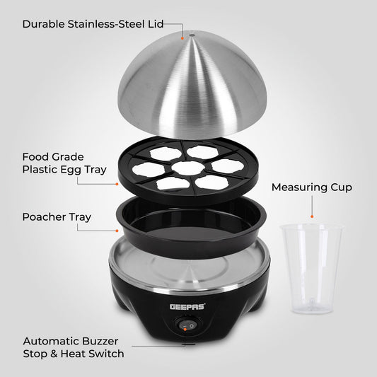 RAPID STAINLESS STEEL EGG BOILER AND POACHER