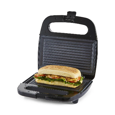 2-SLICE NON-STICK PANINI SANDWICH TOASTING PRESS & GRILL