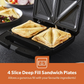 FOUR-SLICE TOASTIE MAKER AND SANDWICH GRILL