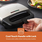 FOUR-SLICE TOASTIE MAKER AND SANDWICH GRILL