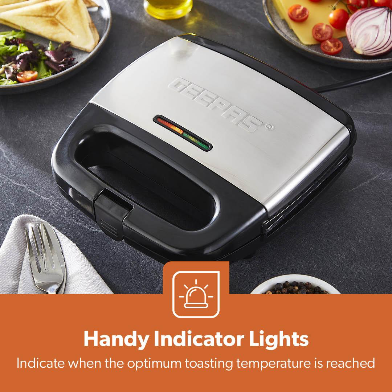 FOUR-SLICE TOASTIE MAKER AND SANDWICH GRILL