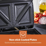 FOUR-SLICE TOASTIE MAKER AND SANDWICH GRILL