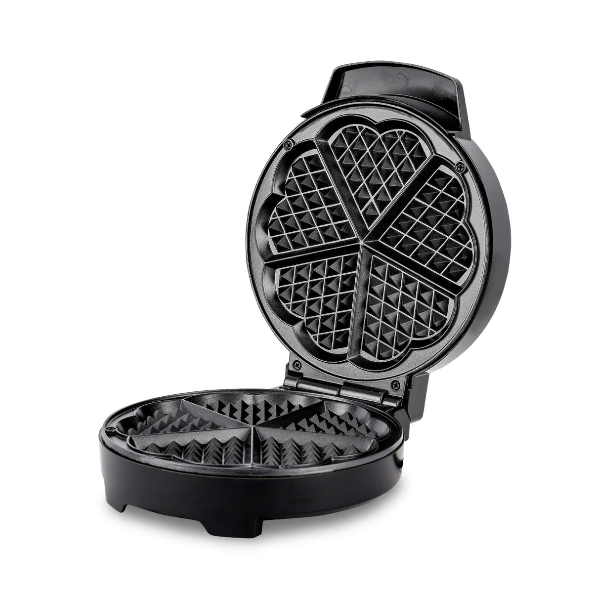 5-SLICE HEART SHAPED NON-STICK BELGIAN WAFFLE MAKER