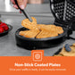 5-SLICE HEART SHAPED NON-STICK BELGIAN WAFFLE MAKER