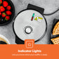 5-SLICE HEART SHAPED NON-STICK BELGIAN WAFFLE MAKER