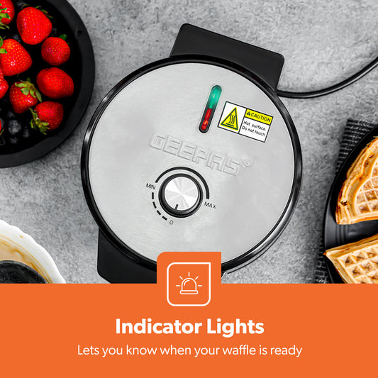 5-SLICE HEART SHAPED NON-STICK BELGIAN WAFFLE MAKER