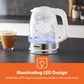 1.7L Rapid Boil Electric Kettle – Glass Design with LED Indicator