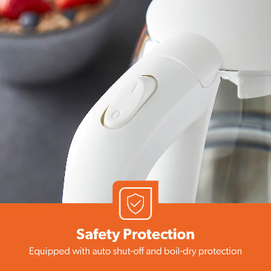 1.7L Rapid Boil Electric Kettle – Glass Design with LED Indicator
