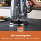 BLACK 1.7L CORDLESS KETTLE & 2-SLICE BREAD TOASTER COMBO