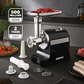BLACK AND SILVER ELECTRIC MEAT GRINDER AND MINCER 1800W