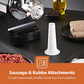 BLACK AND SILVER ELECTRIC MEAT GRINDER AND MINCER 1800W