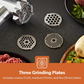 BLACK AND SILVER ELECTRIC MEAT GRINDER AND MINCER 1800W