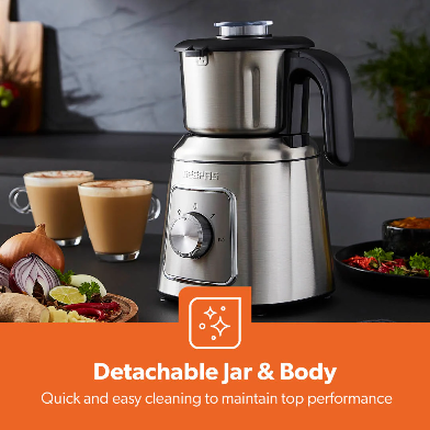 600W STAINLESS STEEL ELECTRIC WET & DRY MIXER GRINDER