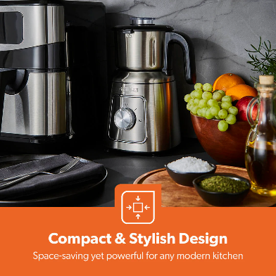600W STAINLESS STEEL ELECTRIC WET & DRY MIXER GRINDER