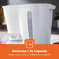 1.5L AUTOMATIC DRIP FILTER COFFEE MACHINE WITH GLASS CARAFE