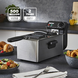 3L STAINLESS STEEL DEEP FAT FRYER WITH VIEWING WINDOW