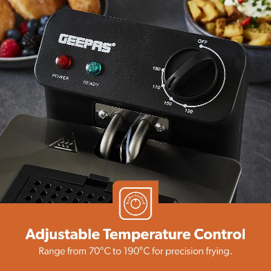 3L STAINLESS STEEL DEEP FAT FRYER WITH VIEWING WINDOW