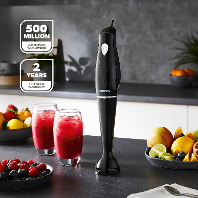 180W BLACK HAND STICK BLENDER AND MIXER