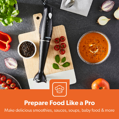 180W BLACK HAND STICK BLENDER AND MIXER