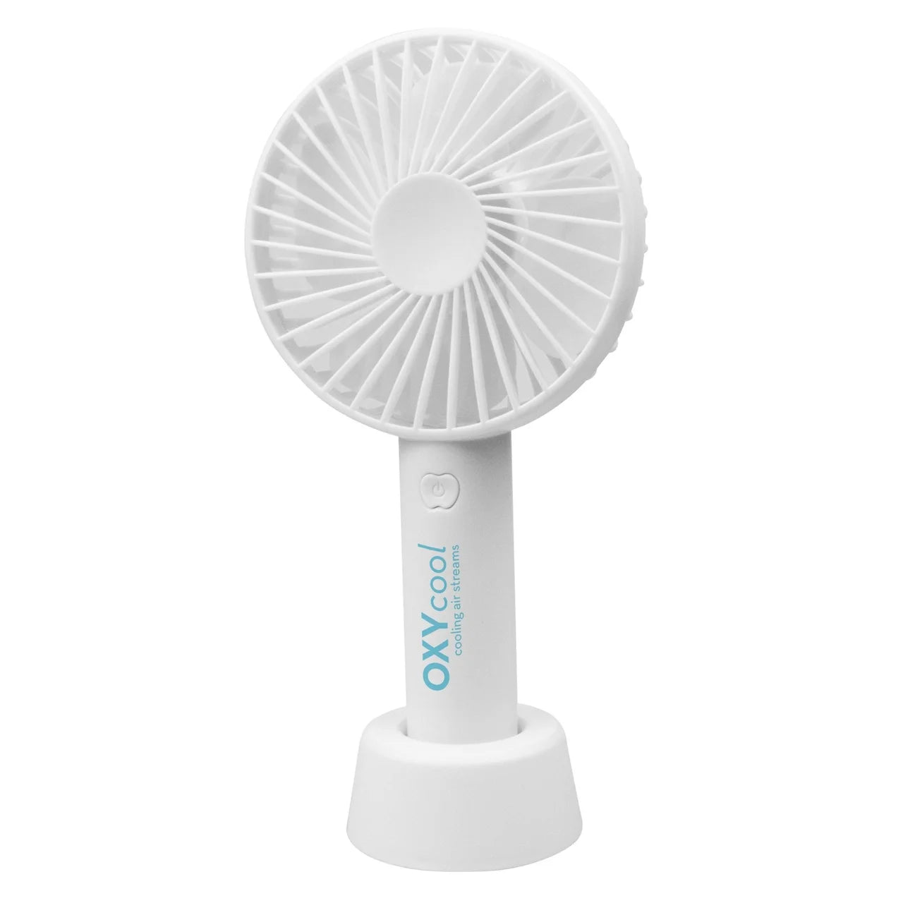 OXYcool Rechargeable Handy Fan with Stand – USB Portable Fan