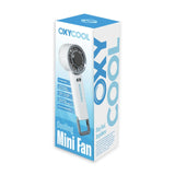 OXYcool Rechargeable Cooling Mini Fan – 3 Speed Portable Handheld Fan