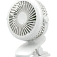 OXYcool Rechargeable Clip-On Tilt Fan – USB Portable Fan with 3 Speeds