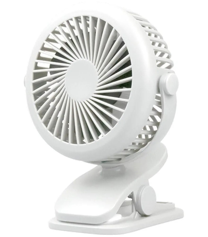 OXYcool Rechargeable Clip-On Tilt Fan – USB Portable Fan with 3 Speeds