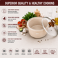 10-Piece Ceramic Non-Stick Cookware Set with Glass Lids – Induction Compatible