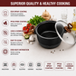 🍳  Premium Non-Stick Ceramic Cookware Set – Black